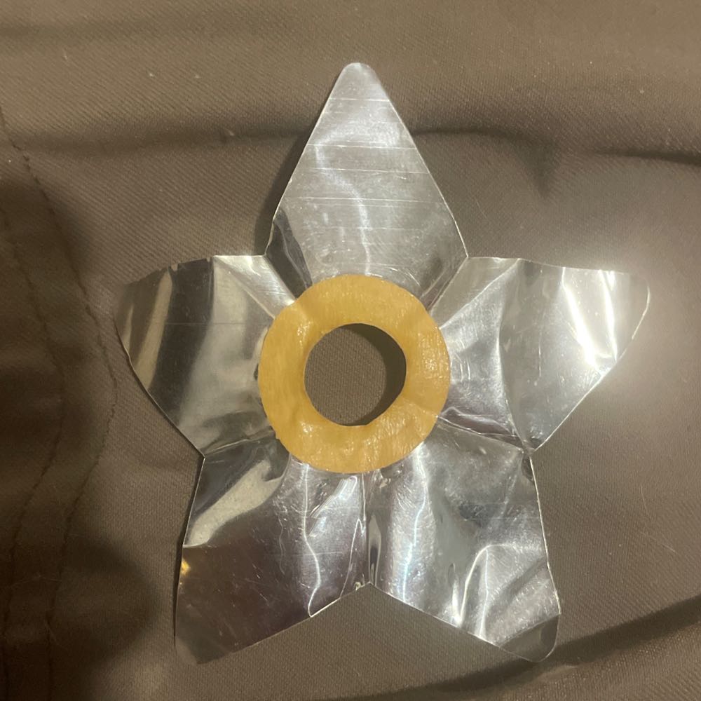 Foil - Reflector - Star - Silver - Reflector (Christmas Lights) ornament collectible - Main Image 2