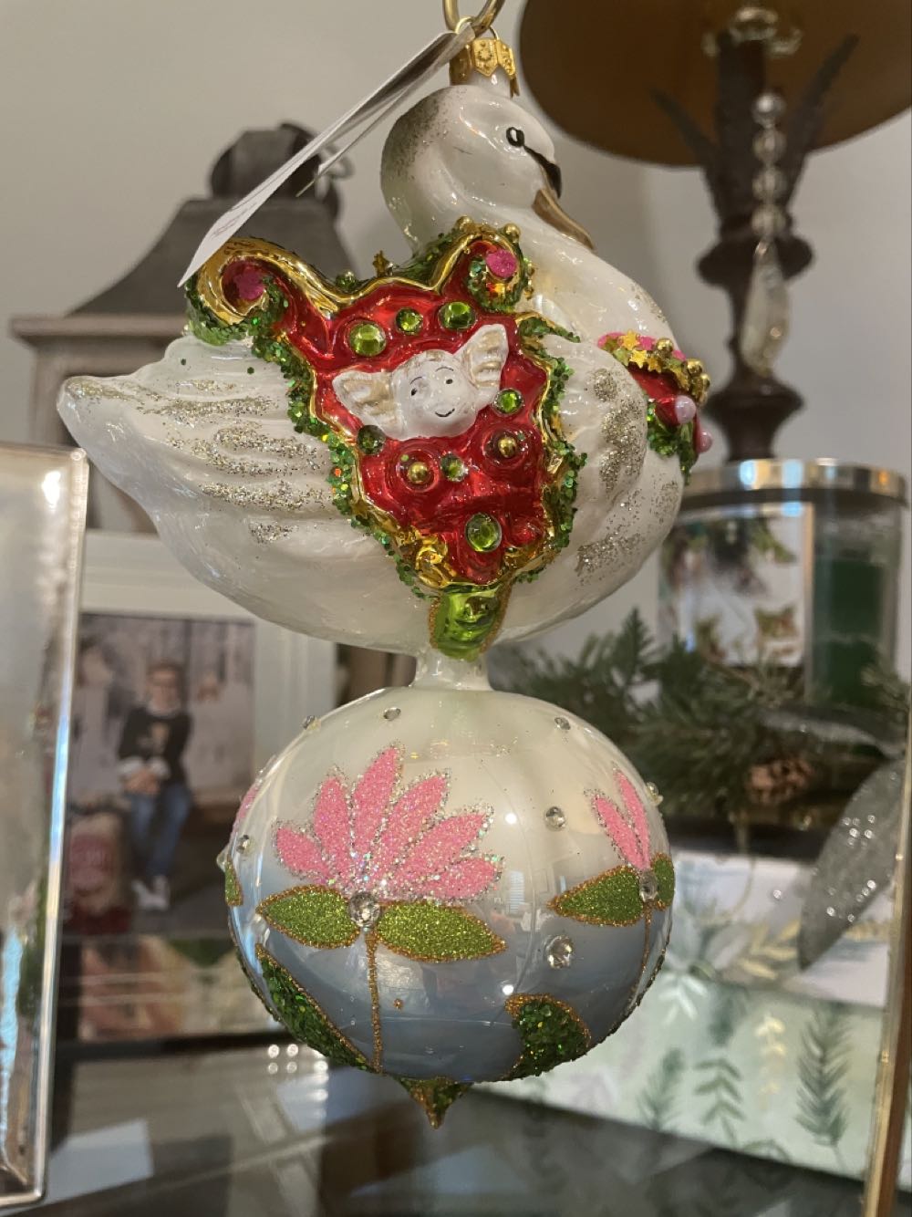 HY Christmas Swan  ornament collectible [Barcode 211534440440] - Main Image 2