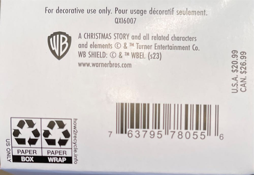 Coveted Gift - A Christmas Story (A Christmas Story) ornament collectible [Barcode 763795780556] - Main Image 3