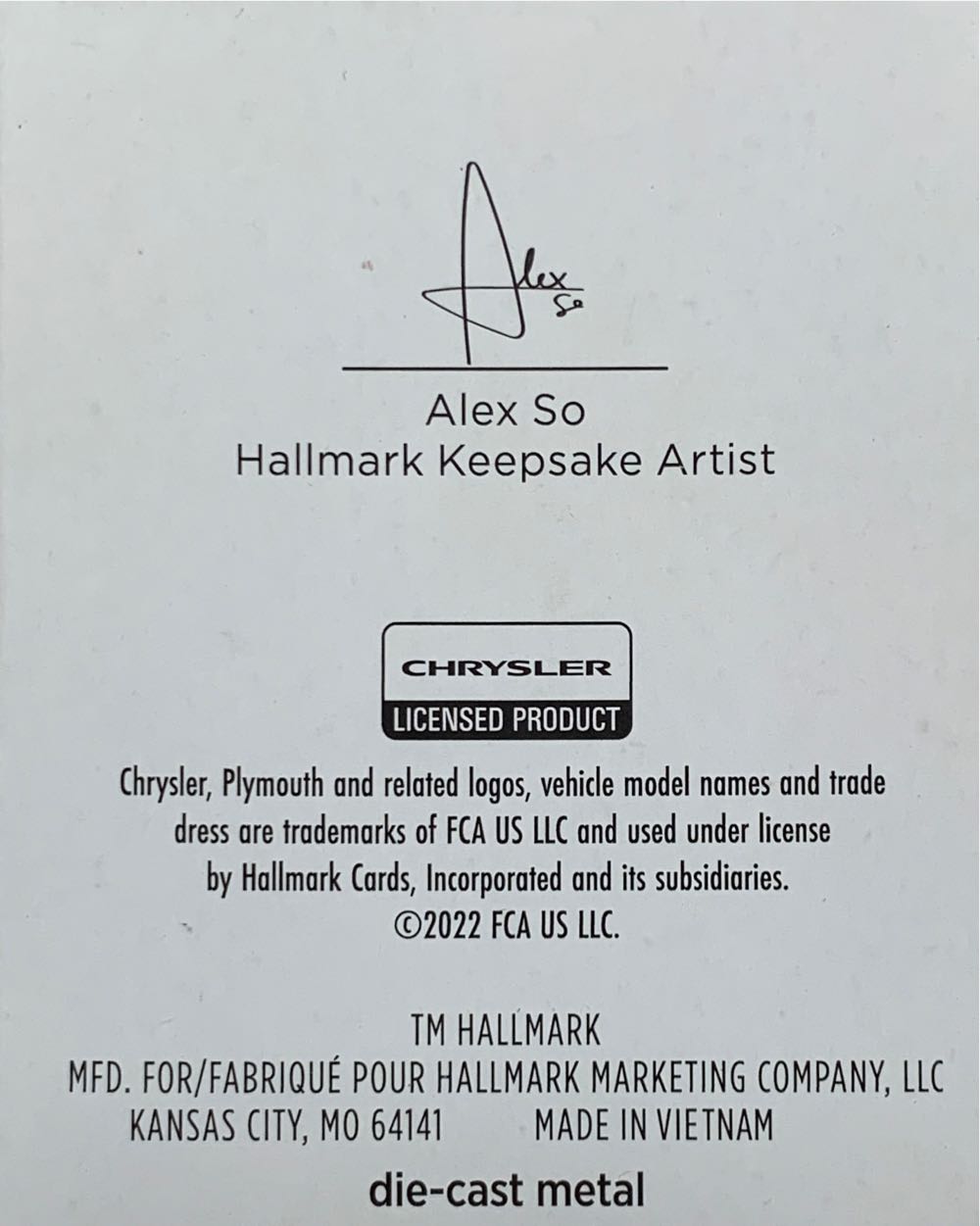 1970 Plymouth Hemi ’Cuda - Lil’ Classic Cars (Car, Mini) ornament collectible [Barcode 763795785902] - Main Image 2