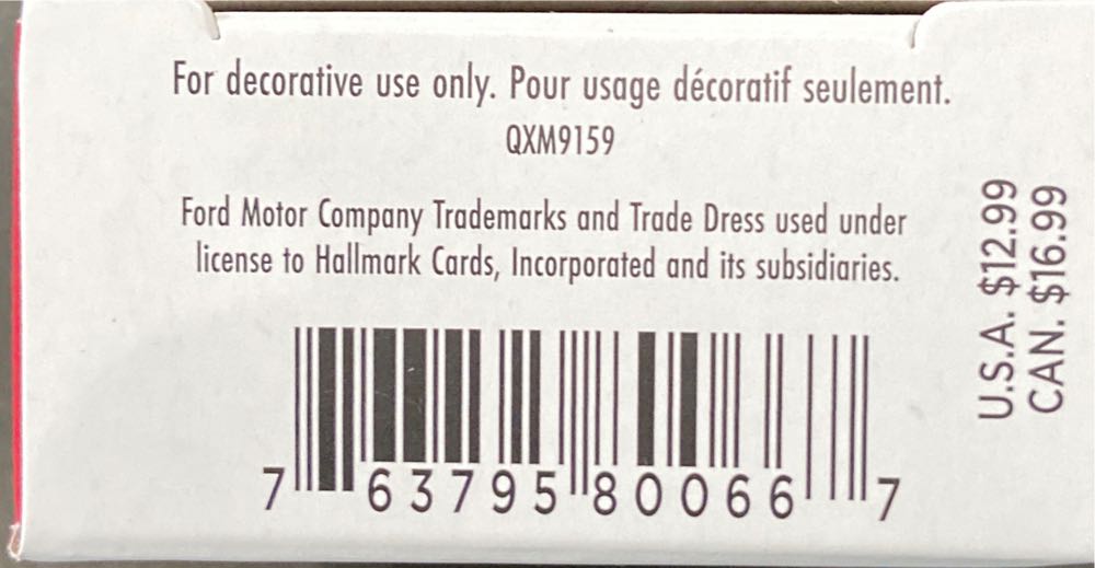 1954 Mercury M-100 - Lil’ American Trucks (Miniature Collector’s Series) ornament collectible [Barcode 763795800667] - Main Image 3
