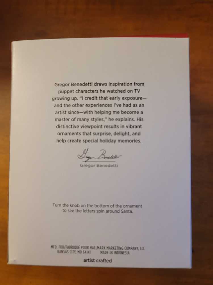 Santa Go Round - Santa (Santa) ornament collectible [Barcode 763795810918] - Main Image 2