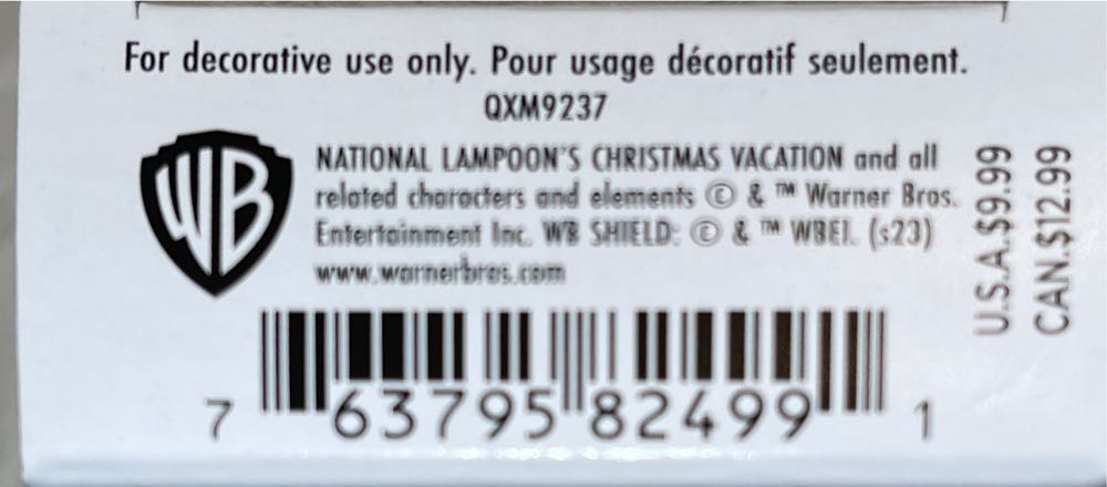 National Lampoon’s Christmas Vacation: CLARK GRISWOLD - Christmas Vacation (Miniature) ornament collectible [Barcode 763795824991] - Main Image 2
