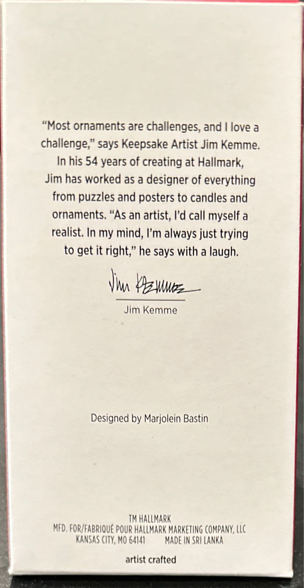 Winter Cardinals #10 - Marjolein’s Garden Series (Series Piece) ornament collectible [Barcode 763795805273] - Main Image 2