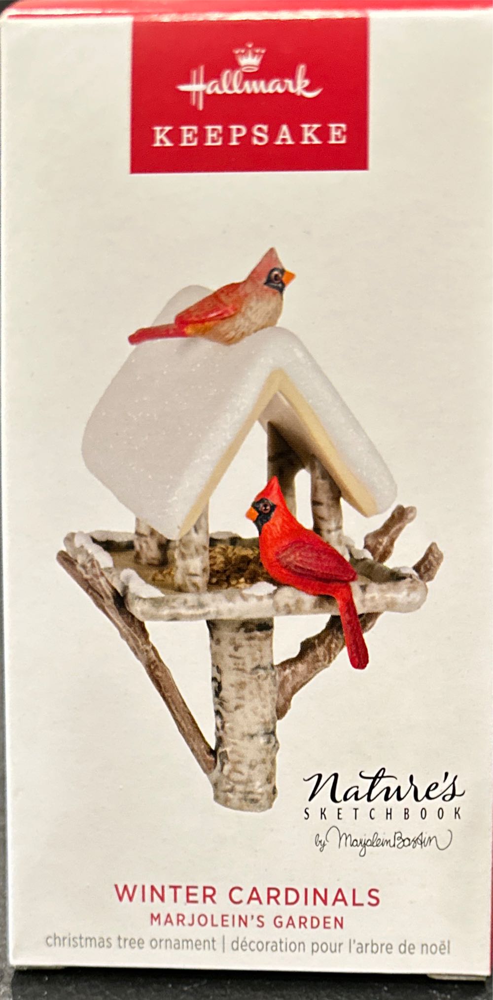 Winter Cardinals #10 - Marjolein’s Garden Series (Series Piece) ornament collectible [Barcode 763795805273] - Main Image 4