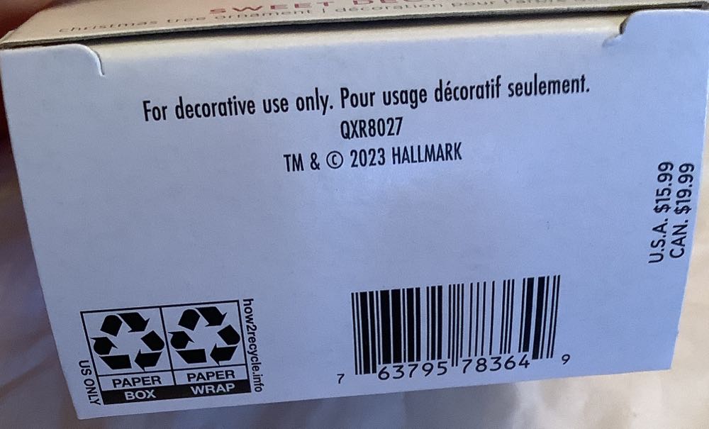 Decades: 2023 - “SWEET DECADE” #04/10 - Sweet Decade (Hanging Ornament) ornament collectible [Barcode 763795783649] - Main Image 2