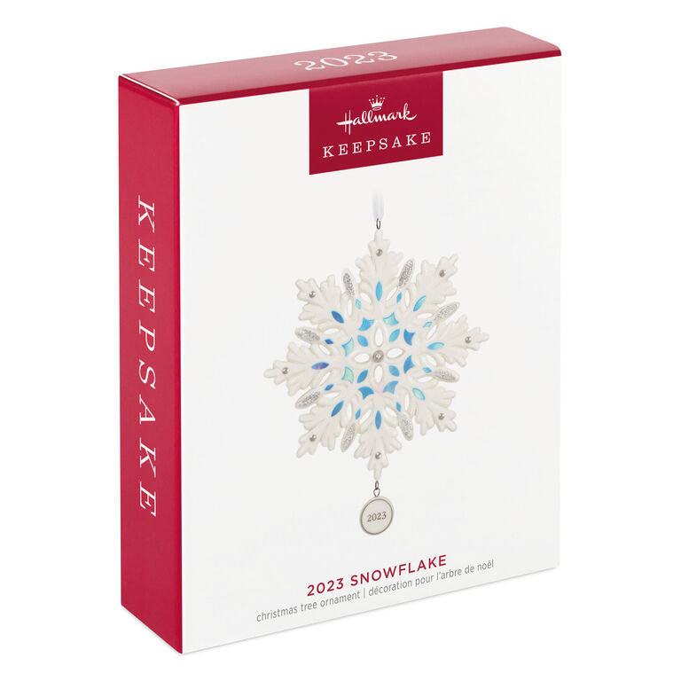 Snowflakes: “2023 SNOWFLAKE” - Snowflakes (Hanging Ornament) ornament collectible [Barcode 763795824021] - Main Image 3