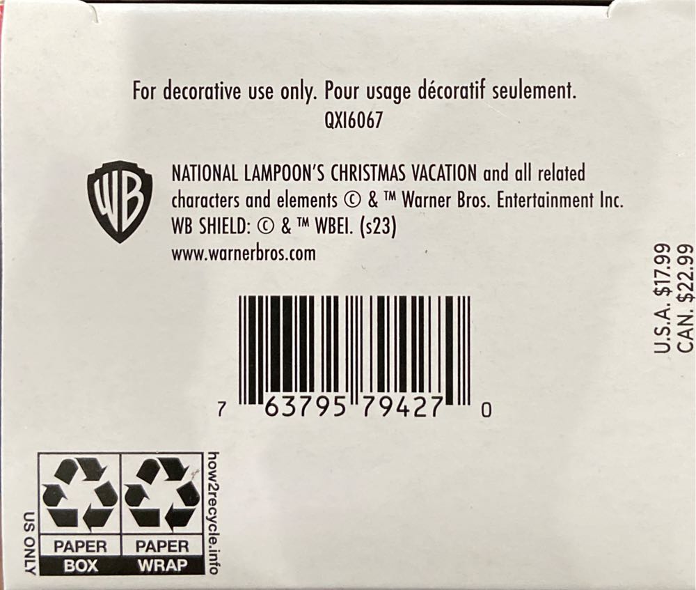 Christmas Vacation: The Moose Mug - Keepsake (National Lampoon’s Christmas Vacation) ornament collectible [Barcode 763795794270] - Main Image 3
