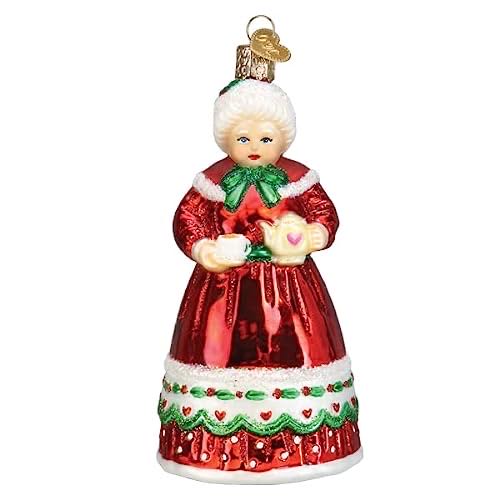 Old World Christmas Mrs. Claus Glass Blown Ornaments For Christmas Tree  ornament collectible [Barcode 729343102423] - Main Image 1