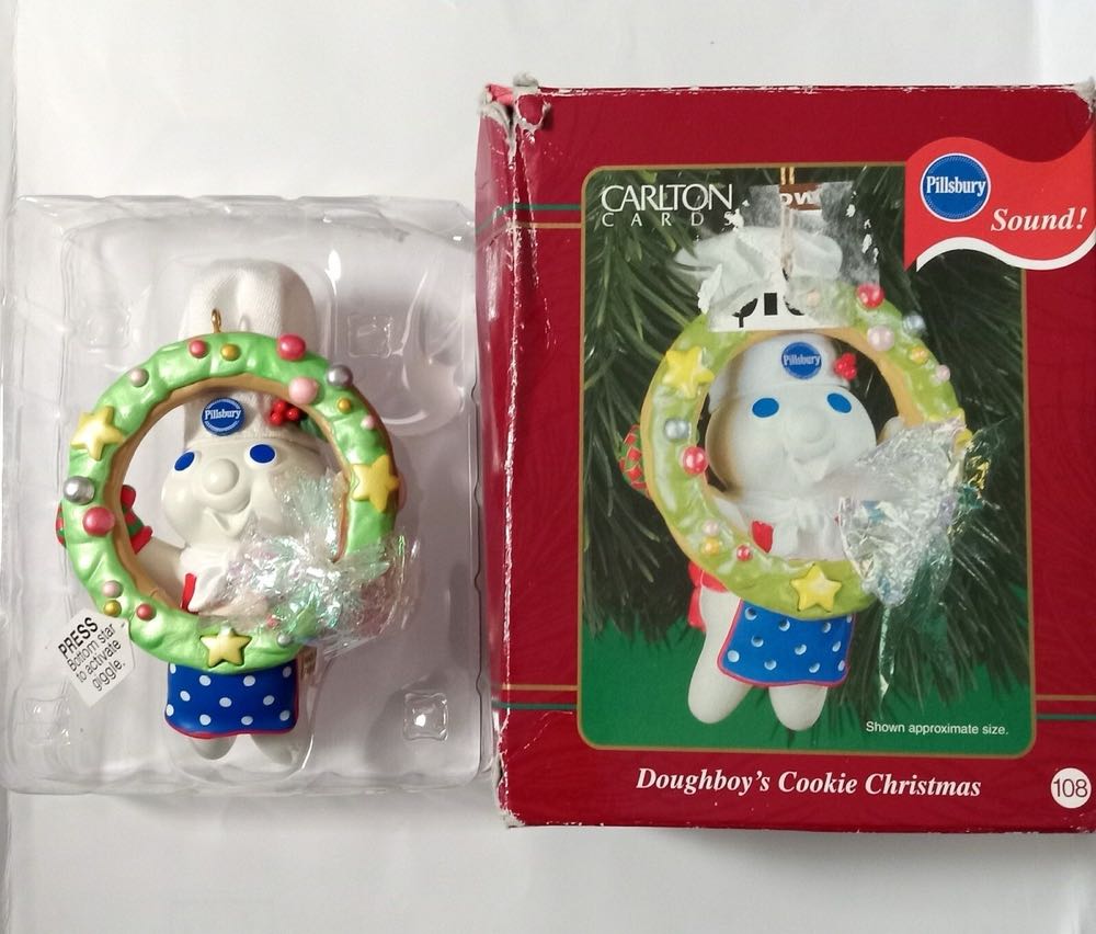 Doughboy’s Cookie Christmas - Pillsbury Doughboy (Foodie) ornament collectible [Barcode 018100721480] - Main Image 2