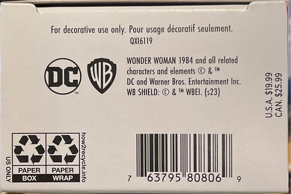 Wonder Woman - WW84 Wonder Woman (DC Superheroes) ornament collectible [Barcode 763795808069] - Main Image 3