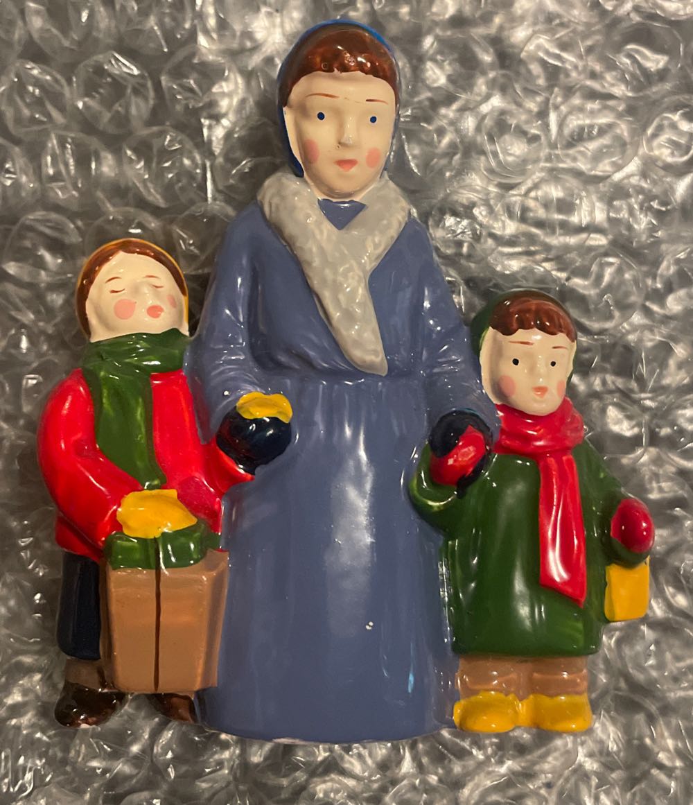 Dept. 56 - Original Snow Village - Accessory - Family Mom & Kids - 56.50571 - Original Snow Village - Accessory (Light Up Village) ornament collectible - Main Image 1