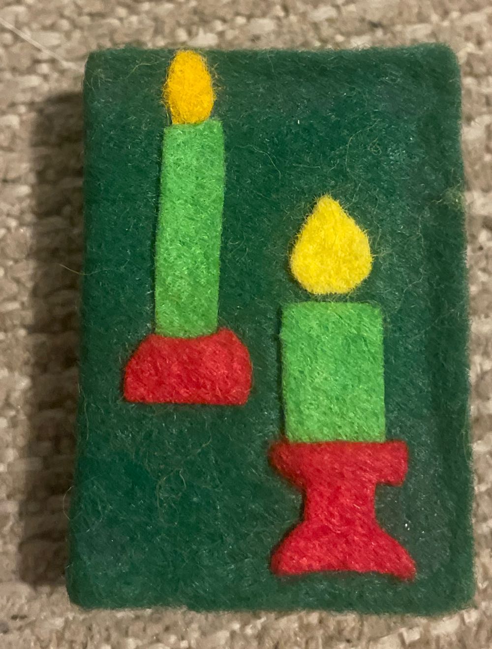 Santa - Chenille and Satin Sheen Ornament 