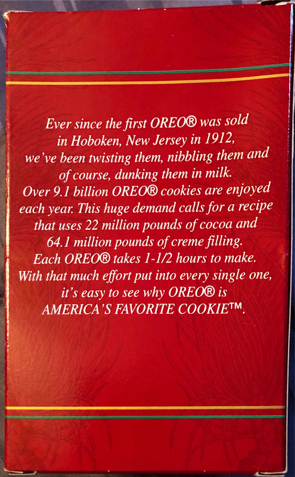 Oreo Cookies For Santa  ornament collectible [Barcode 018100514686] - Main Image 2