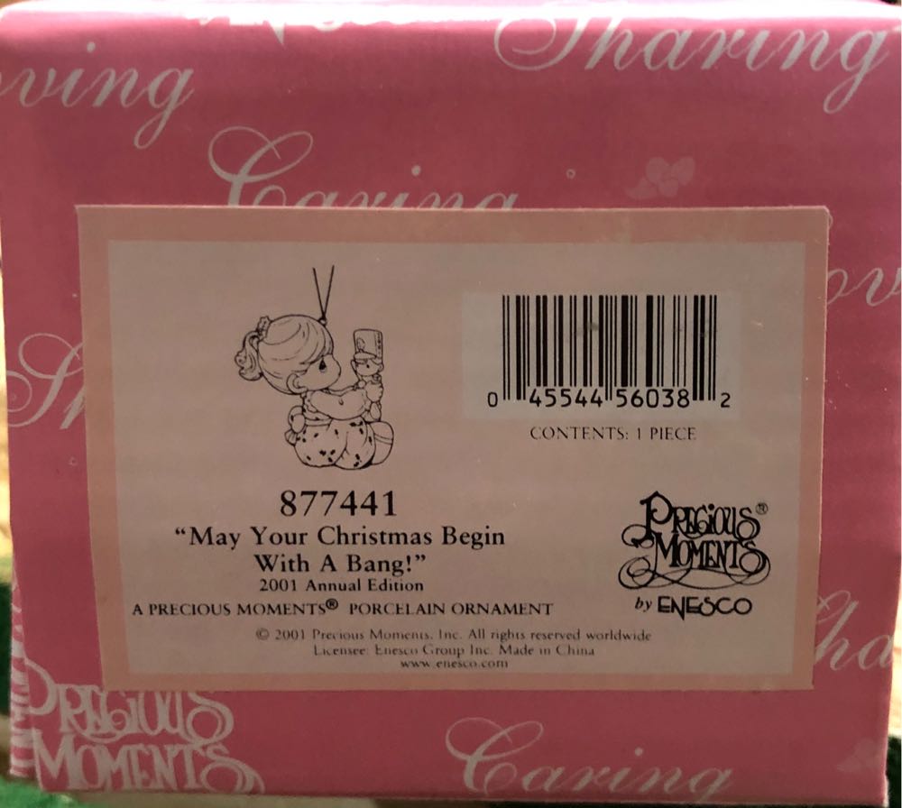 Precious Moments May Your Christmas Begin With A Bang Dated Oranament  ornament collectible [Barcode 045544560382] - Main Image 2