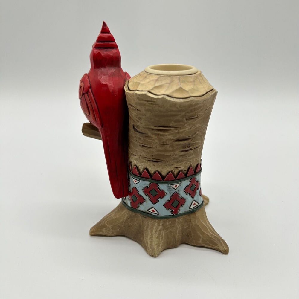 Lodge Cardinal On Branch Taper - Candle Holder (Lodge Collection) ornament collectible [Barcode 045544414685] - Main Image 2