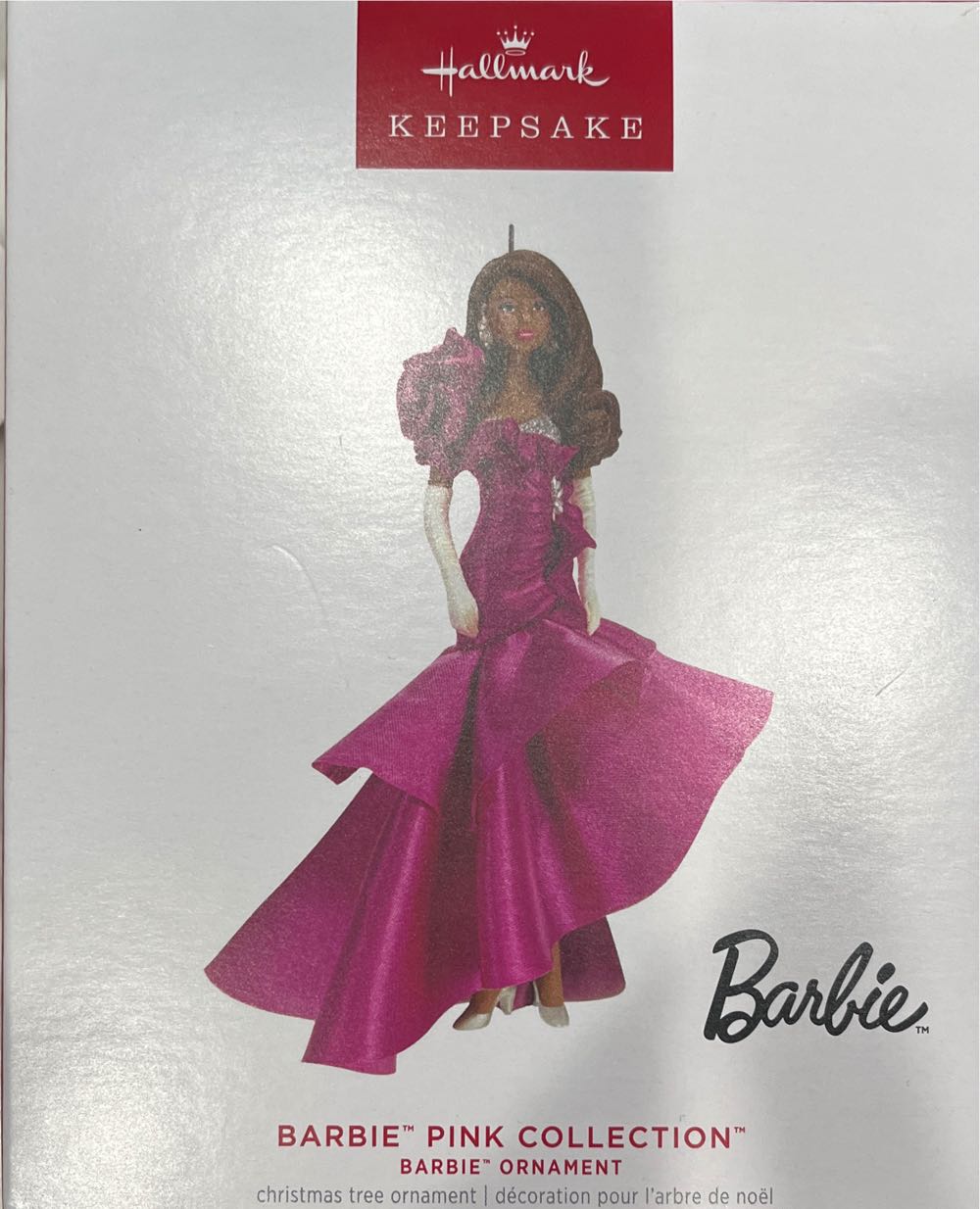 Barbie Pink Collection Porcelain And Fabric - Hallmark Keepsake (Porcelain Barbie) ornament collectible [Barcode 763795811090] - Main Image 2