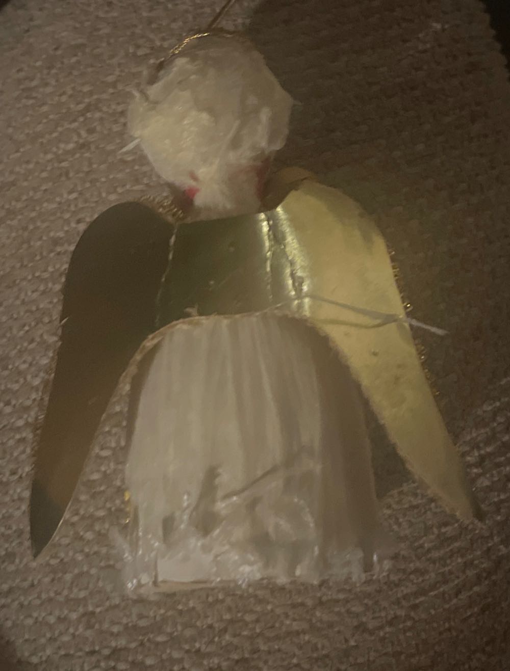 Angel - Burlap Wings - Twine Arms - Angel (Burlap) ornament collectible - Main Image 2