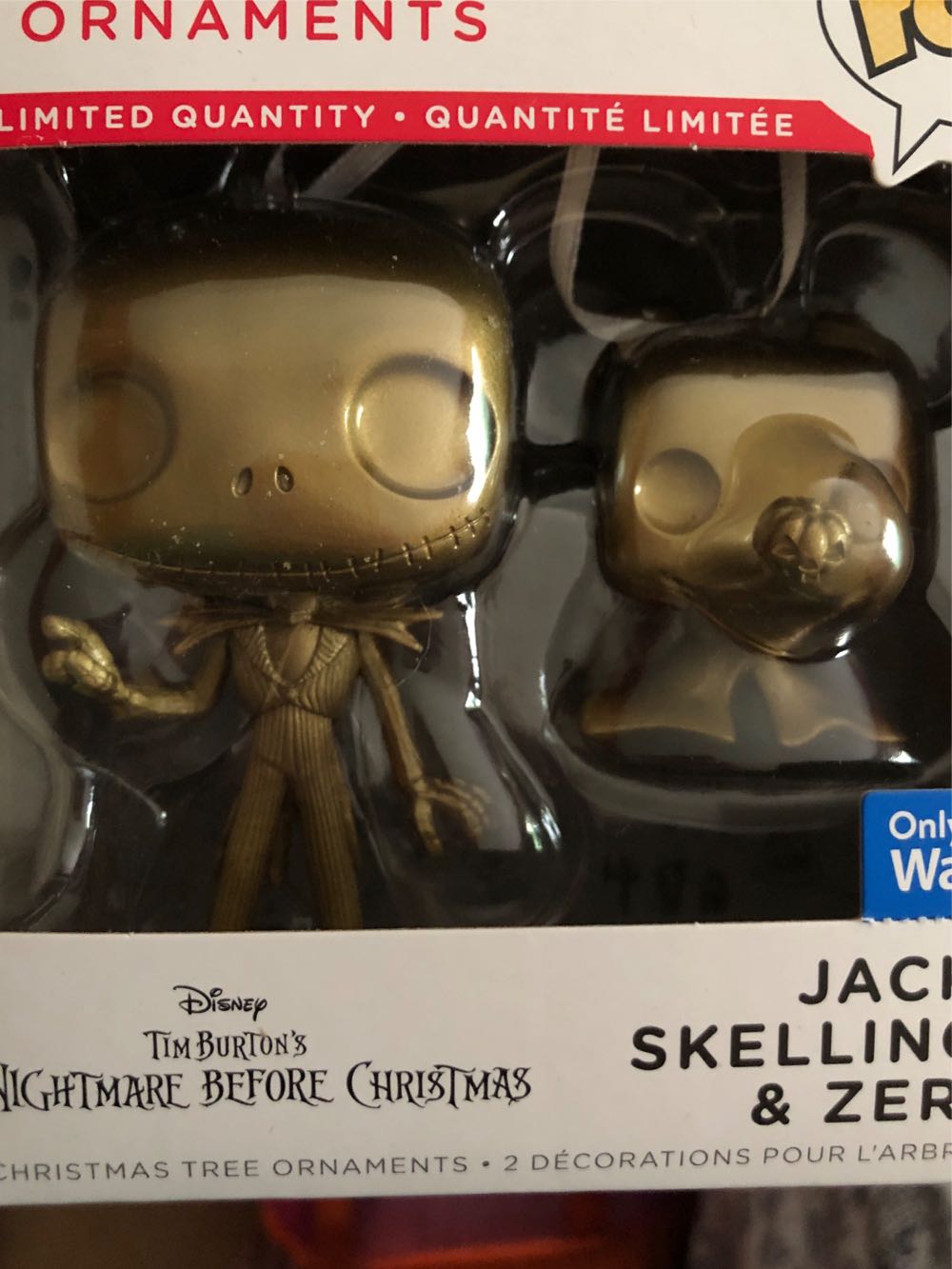 Jack Skellington & Zero - Gold Edition  ornament collectible [Barcode 763795798674] - Main Image 2