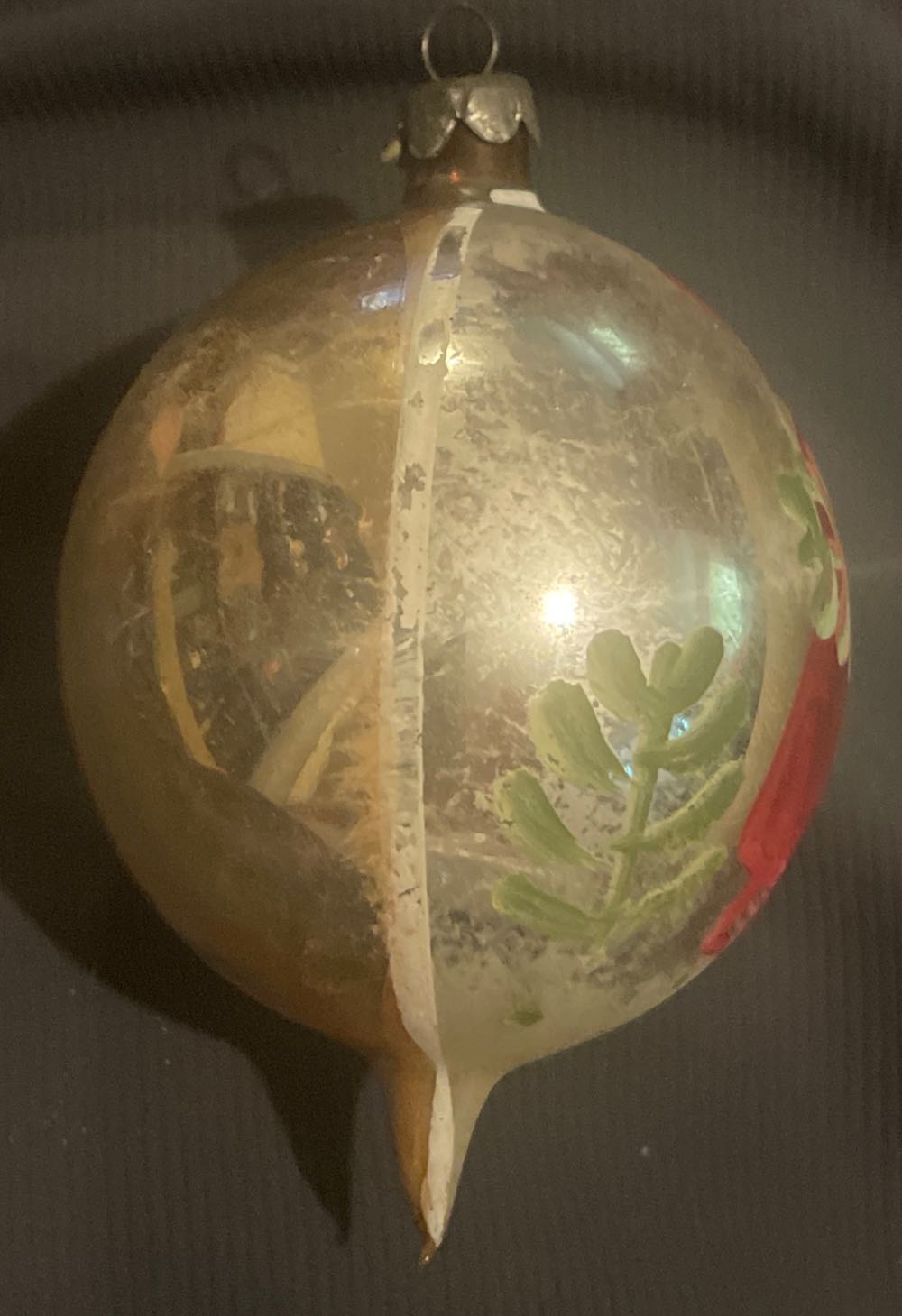 Poland - Teardrop - Belsnickle - Tress - Red, Gold, White, Green - Belsnickle (Teardrop) ornament collectible - Main Image 2