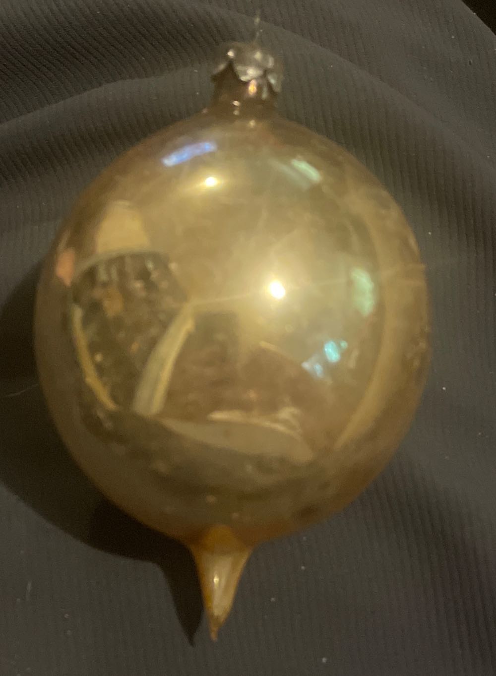 Poland - Teardrop - Belsnickle - Tress - Red, Gold, White, Green - Belsnickle (Teardrop) ornament collectible - Main Image 3