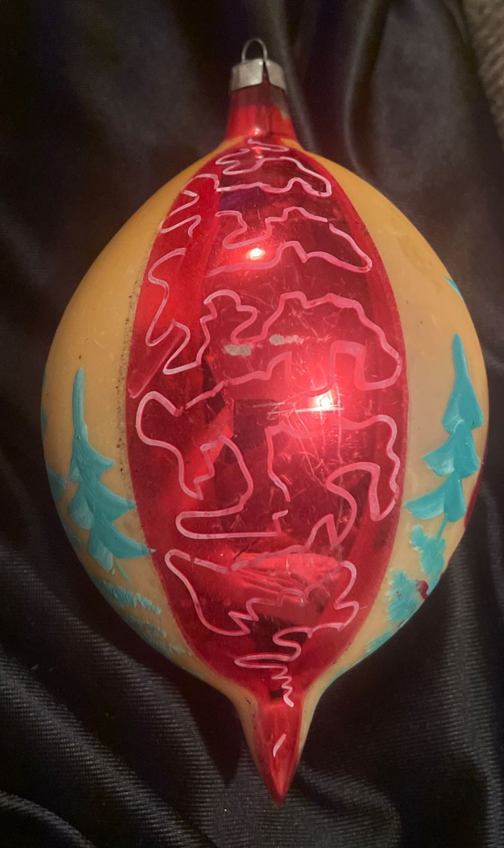 Poland - Teardrop - Belsnickle - Red, Green, Gold - Belsnickle (Teardrop) ornament collectible - Main Image 2