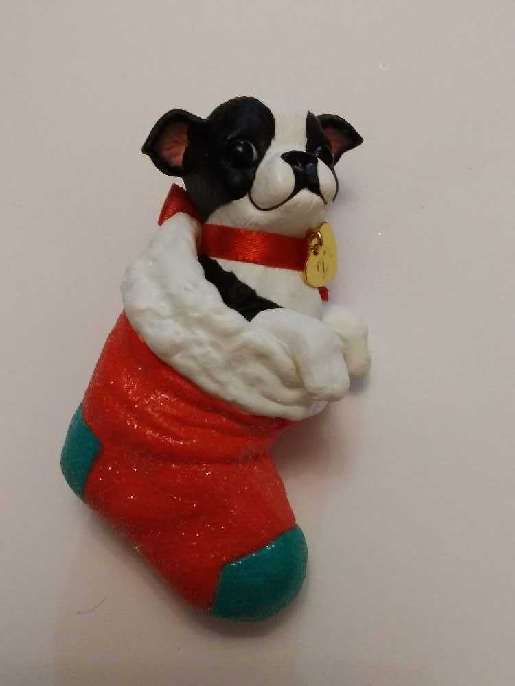 Puppy Love Boston Terrier  ornament collectible - Main Image 1
