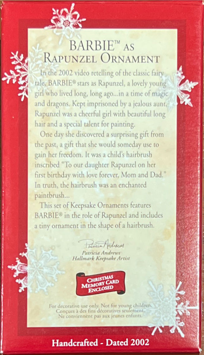 Barbie Rapunzel - Barbie ornament collectible - Main Image 2