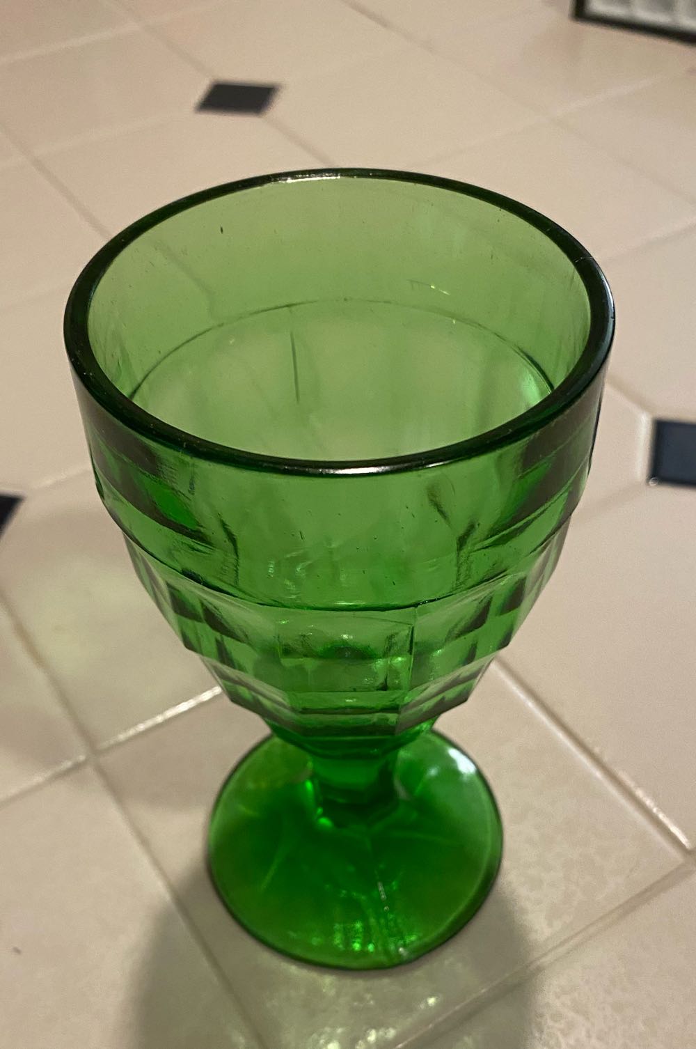 Hazel Atlas Colonial Block pattern Footed Tumbler  ornament collectible - Main Image 4