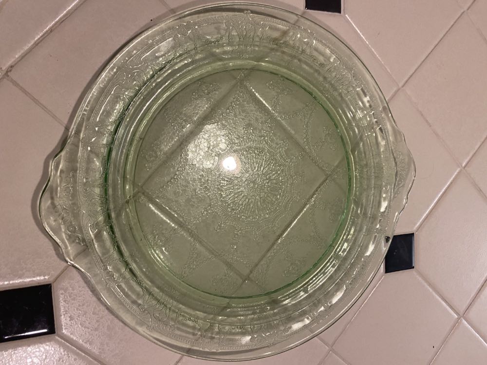 Hocking Cameo Ballerina 10 1/2” Plate w/tab handles.  ornament collectible - Main Image 2