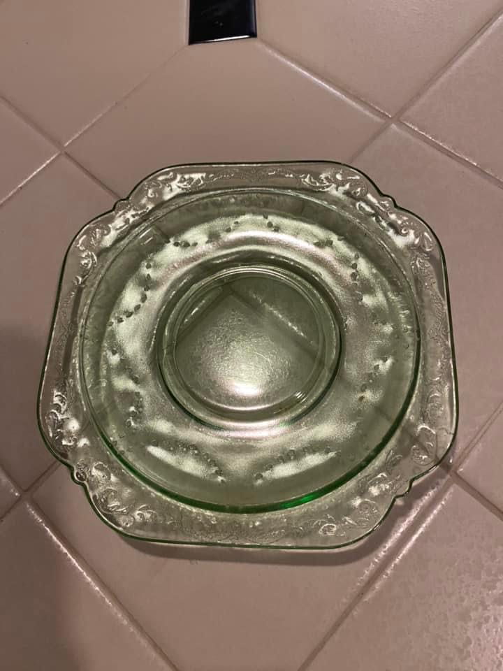 Federal Glass Company Madrid Pattern Dessert Plate  ornament collectible - Main Image 2