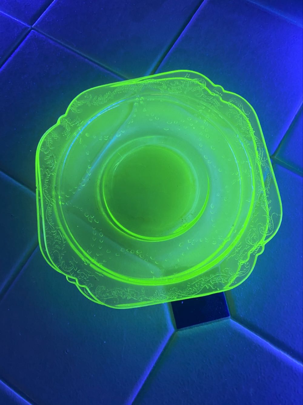 Federal Glass Company Madrid Pattern Dessert Plate  ornament collectible - Main Image 3