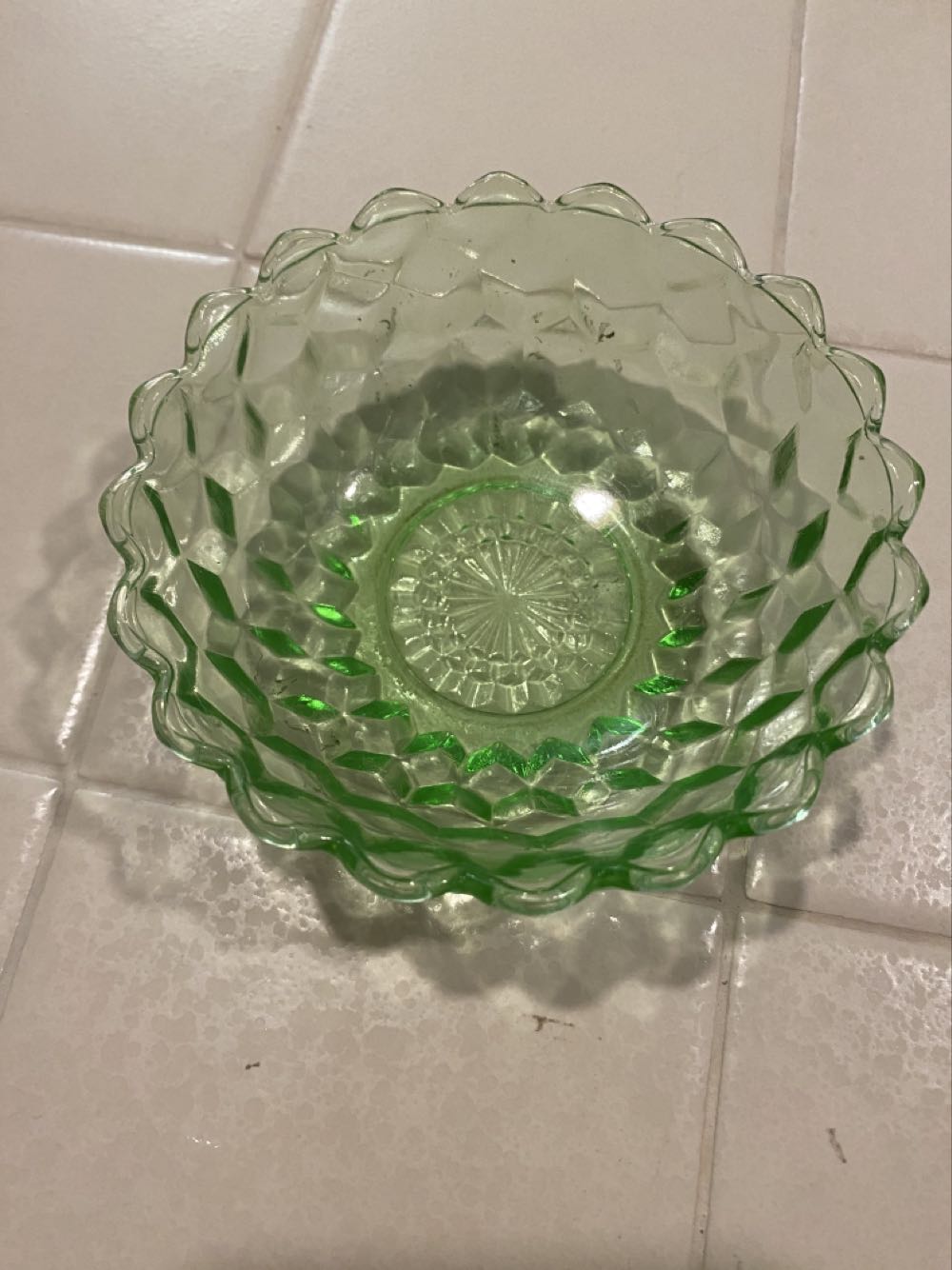 Jeanette Cubist Pattern Berry Custard Bowl  ornament collectible - Main Image 2