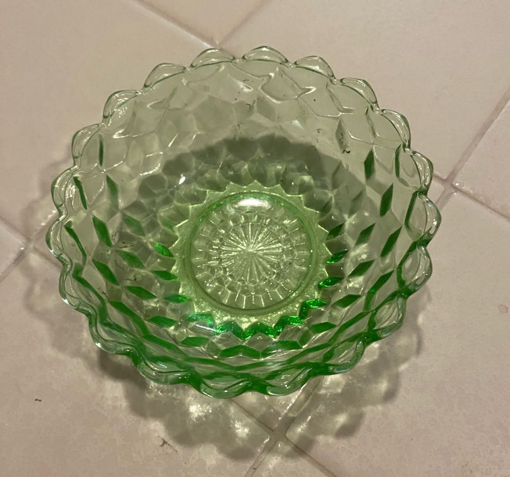 Jeanette Cubist Pattern Berry Custard Bowl  ornament collectible - Main Image 4