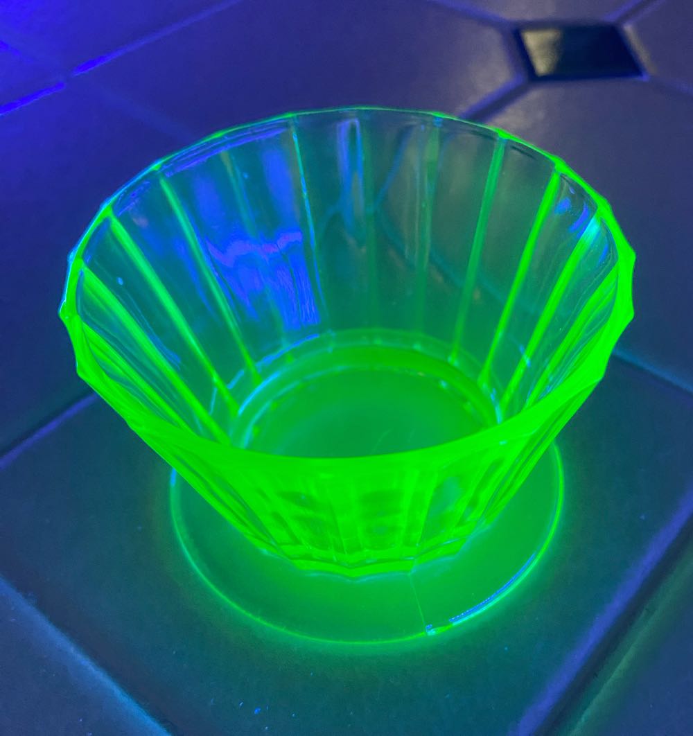 Hazel Atlas Dessert Footed Ribbed Custard Cup  ornament collectible - Main Image 3