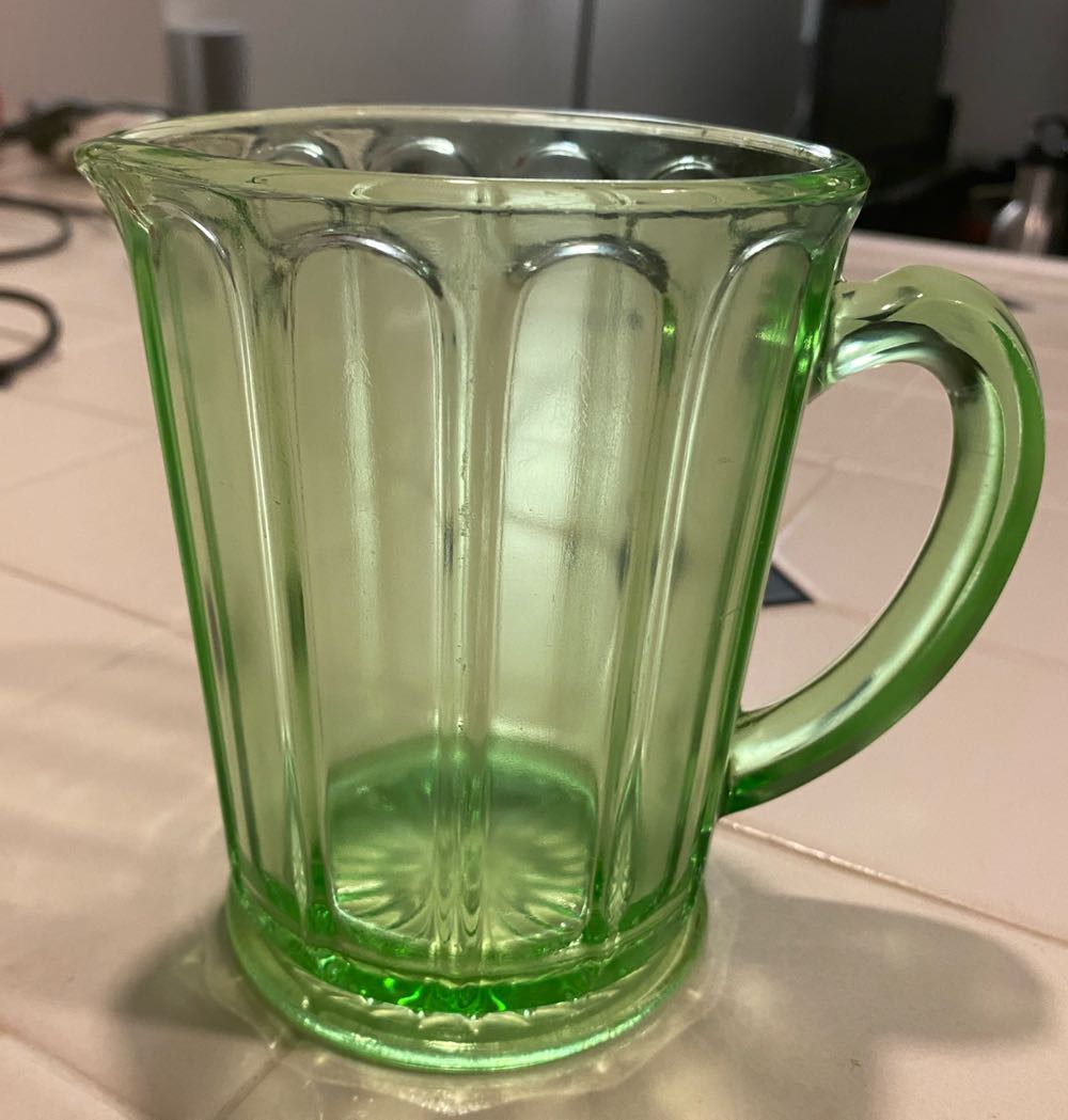 Hazel Atlas Ribbon Pattern Milk Pitcher   ornament collectible - Main Image 2