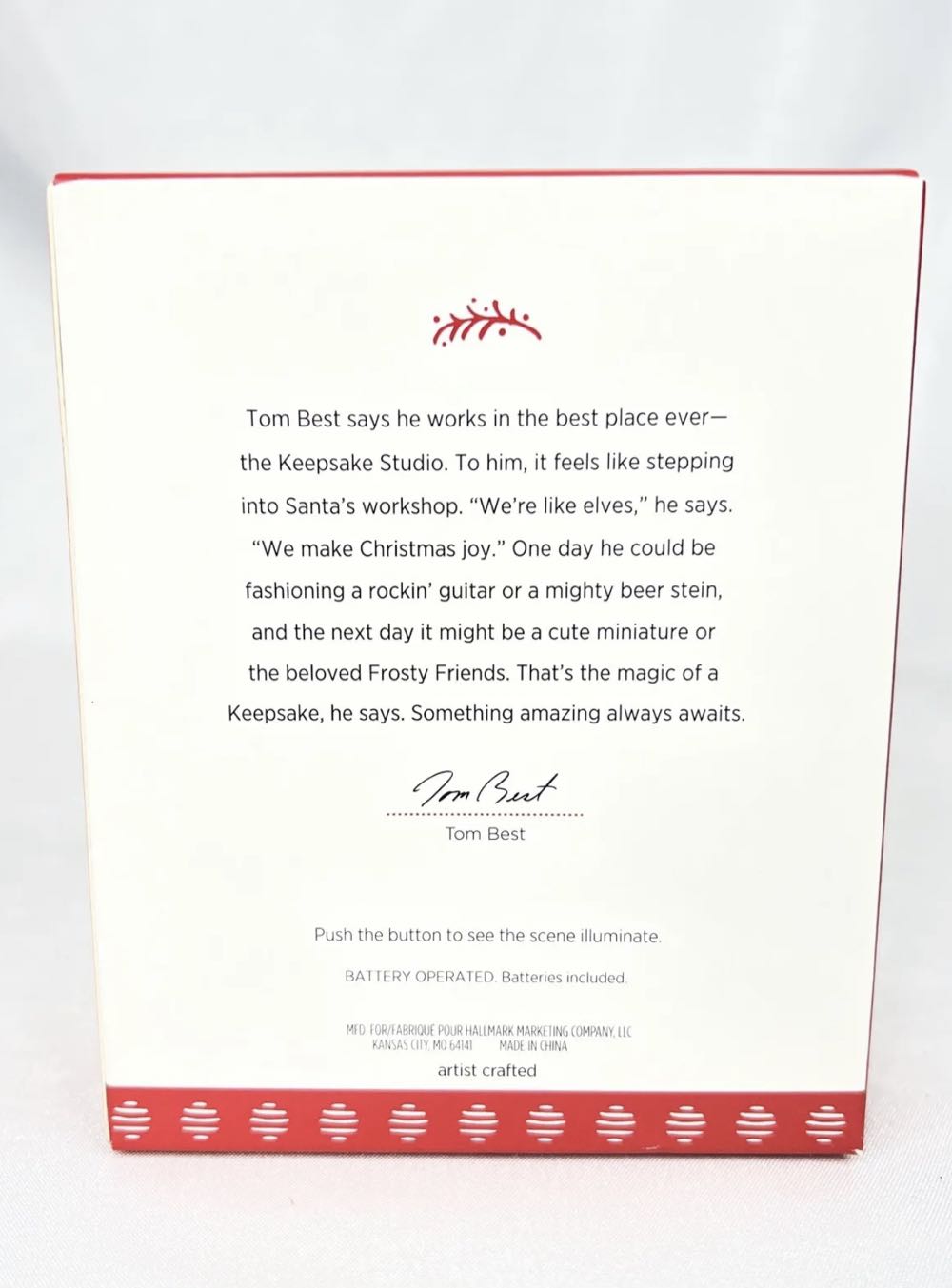 Tinseltime Christmas  (Magic: Light (Battery Op)) ornament collectible - Main Image 2