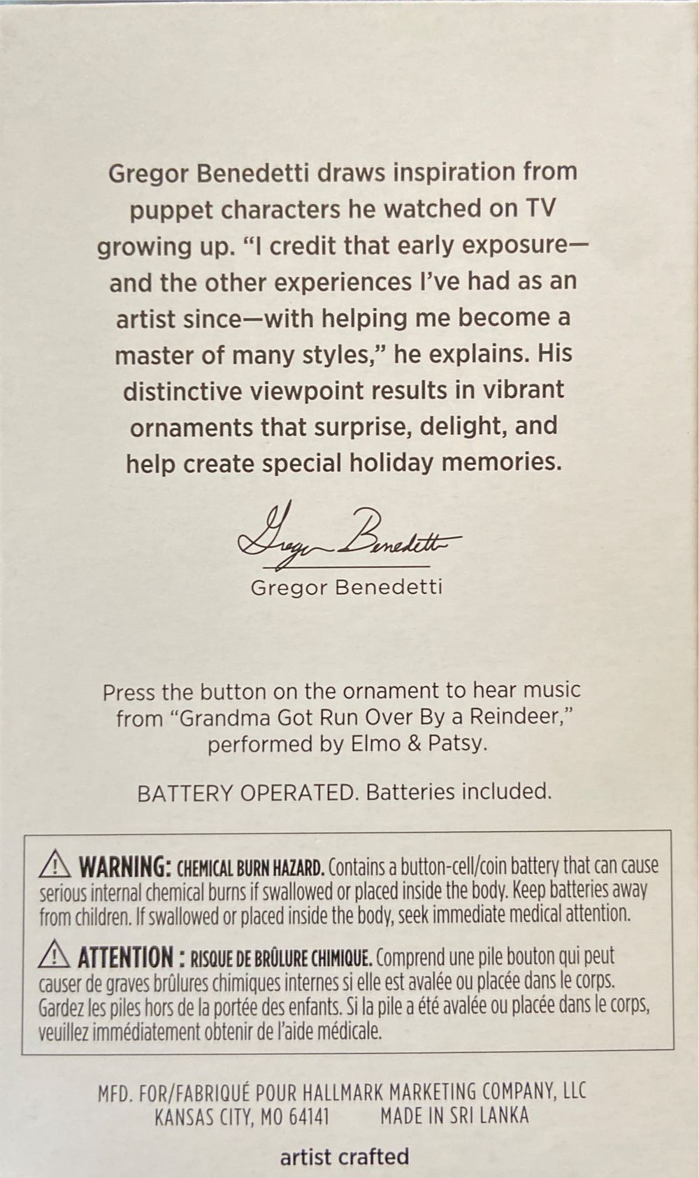 Grandma Got Run Over By A Reindeer - Reindeer (MAGIC, Sound) ornament collectible [Barcode 763795810871] - Main Image 2