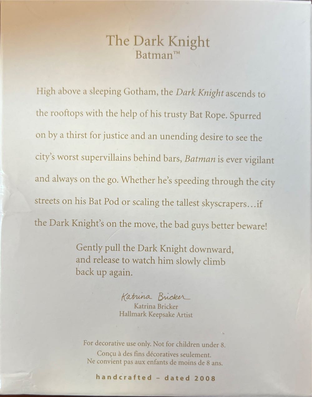 The Dark Knight  - Batman (Movies) ornament collectible - Main Image 2