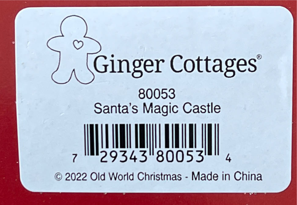 80053 Ginger Cottages - Santa’s Magic Castle  ornament collectible [Barcode 729343800534] - Main Image 2