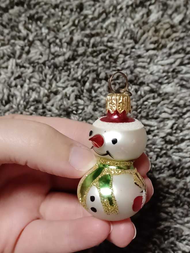 Glitter Blue Dangling Ornaments 