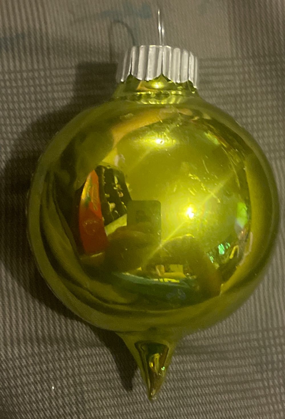 Christopher Radko - Shiny Brite - (Set 2) - Festive Fete - Teardrop - Reflector - Blue, White, Red, Lime Green, Pink - Festive Fete (Teardrop) ornament collectible - Main Image 2