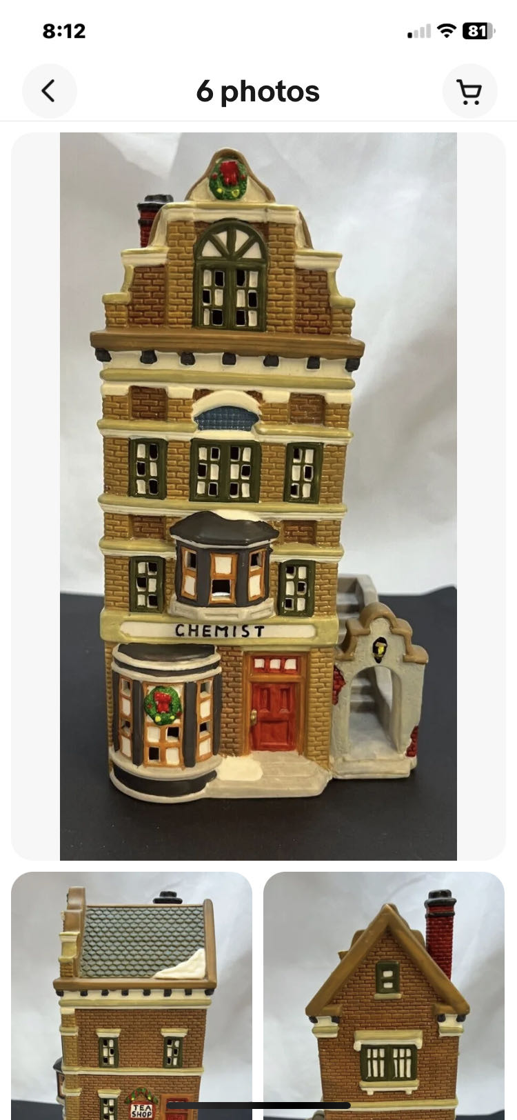Dickens Collectables Chemist & Tea Shoppe  ornament collectible - Main Image 2