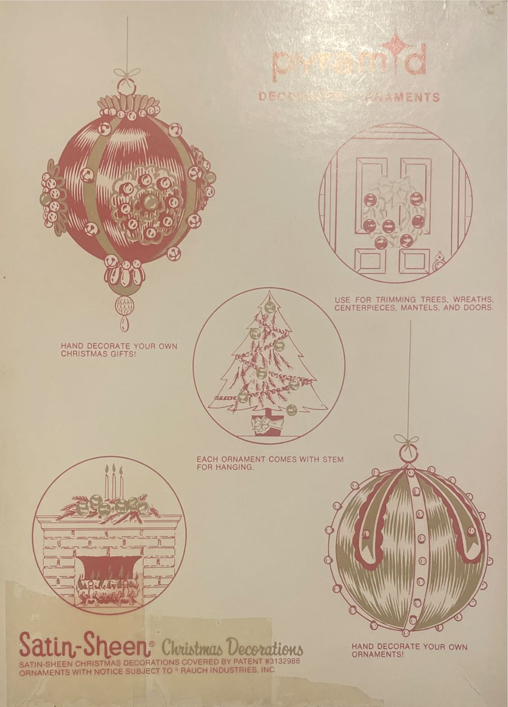 Pyramid - Decorative Ornaments - Drum - Yellow & Silver - Drum (Satin Sheen) ornament collectible - Main Image 3