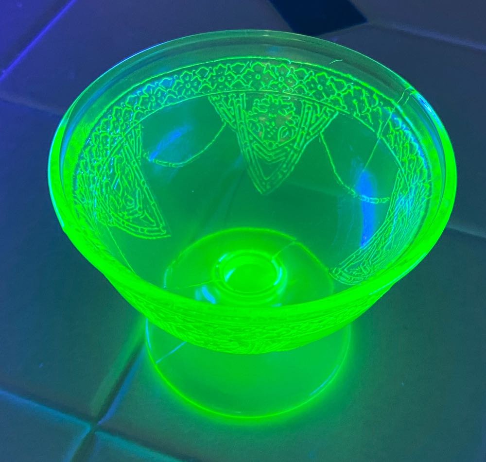 Federal Glass Georgian Lovebirds Pattern Sherbet Cup  ornament collectible - Main Image 3