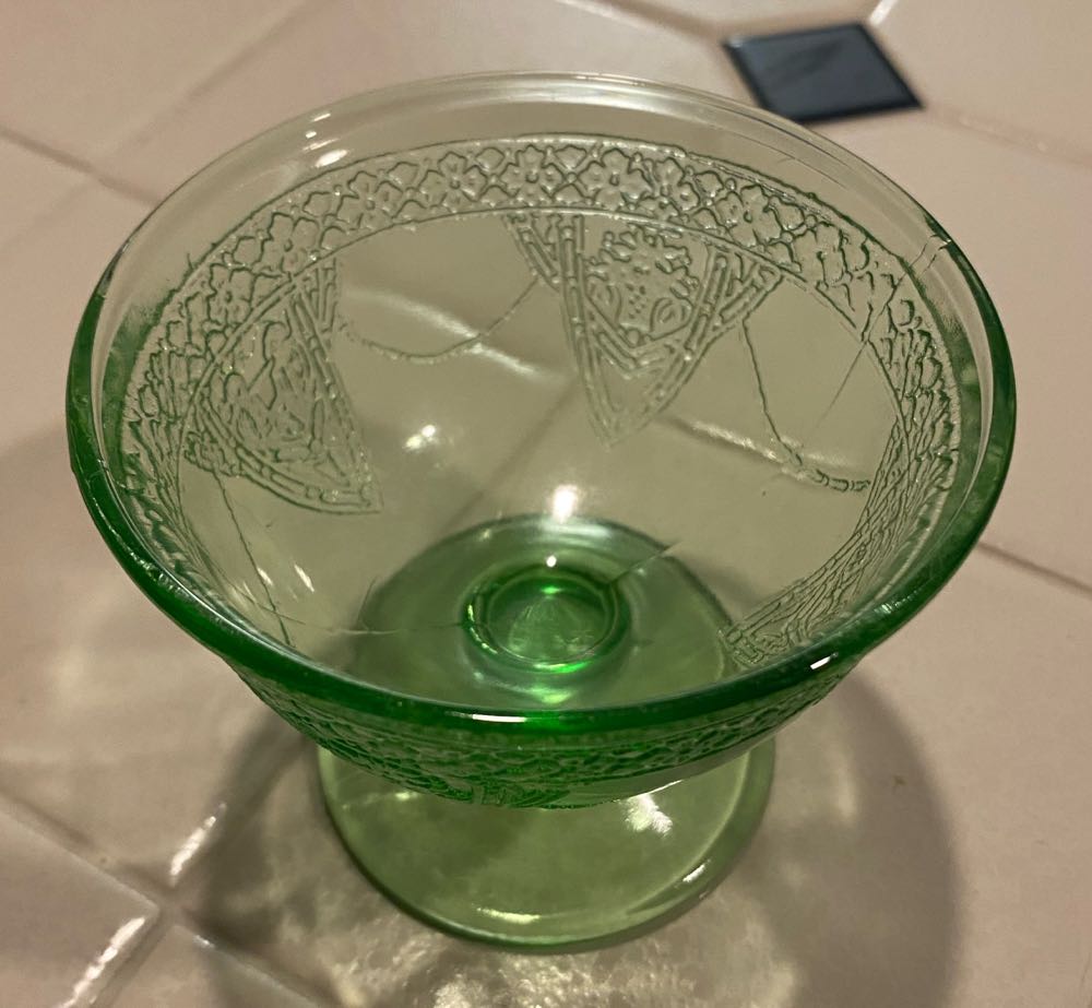 Federal Glass Georgian Lovebirds Pattern Sherbet Cup  ornament collectible - Main Image 4