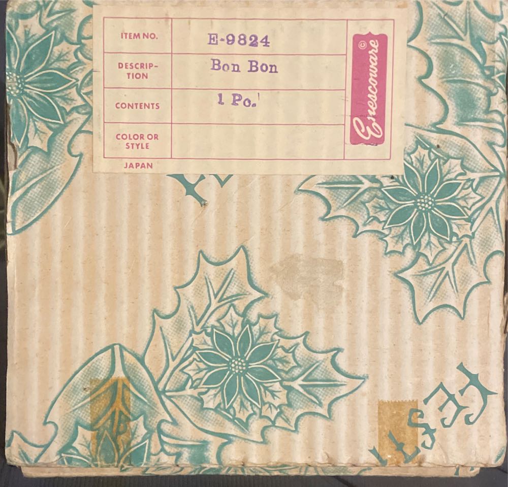 Enescoware - Christmas Poinsettia - Bon Bon - E-9824 - Christmas Poinsettia (Plate) ornament collectible - Main Image 3