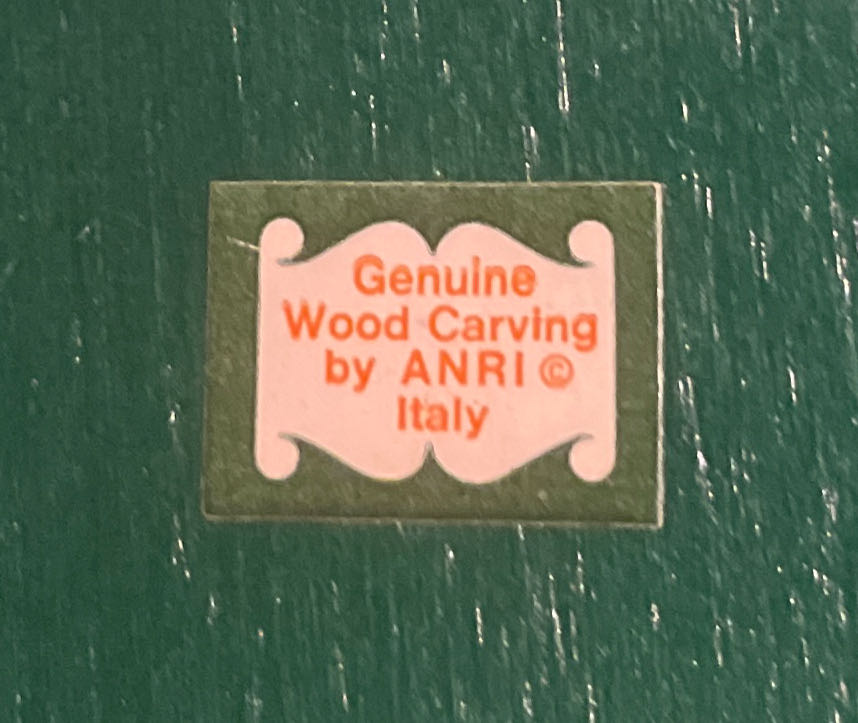 Anri - 1976 - Music Box - Boy With Flute, Animals, Baby Jesus - Baby Jesus (Music Box) ornament collectible - Main Image 3