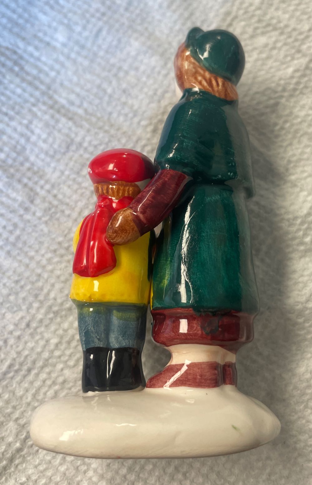 Dept. 56 - Original Snow Village - Christmas - Accessory - Caroling Family - Mother & Son - Original Snow Village - Accessory (Light Up Village) ornament collectible - Main Image 2