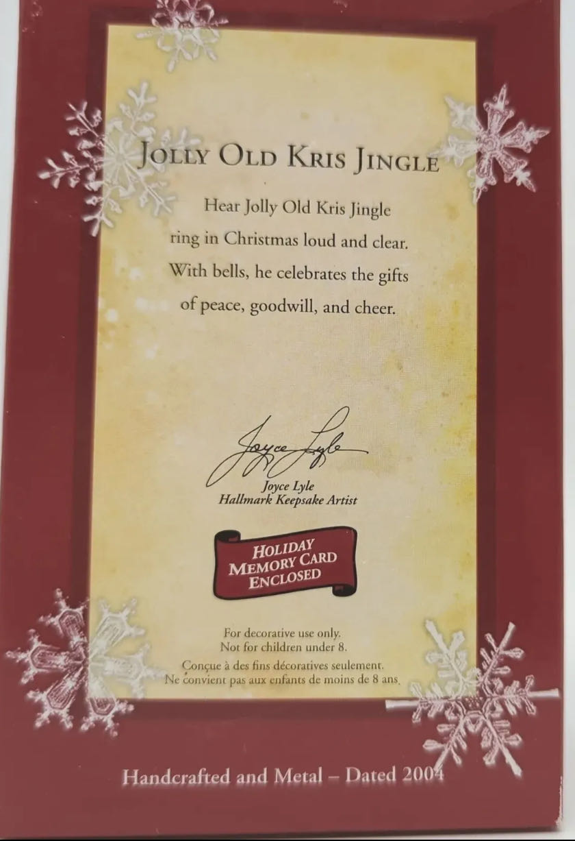 Jolly Old Kris Jingle Repaint  ornament collectible - Main Image 2